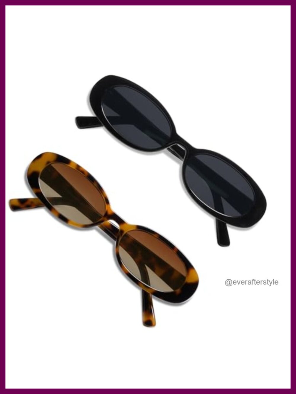 Polarized Retro Oval Sunglasses Small 90s UV400 Vintage